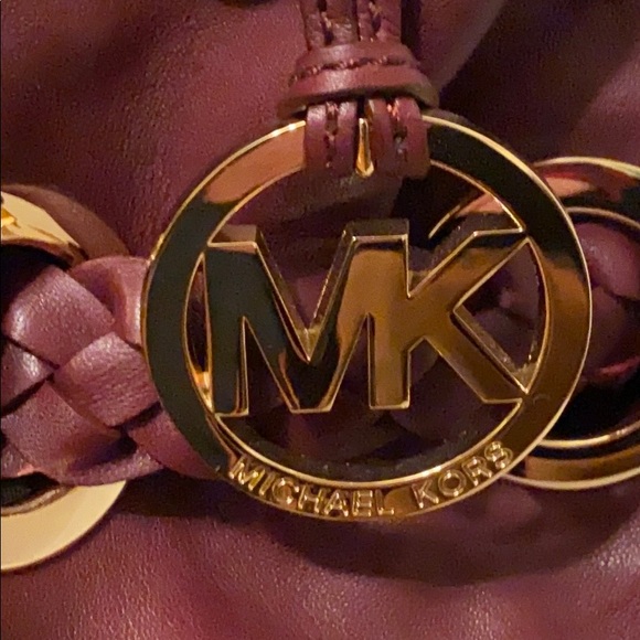 *SOLD*Michael Kors Braided Grommet Shoulder Tote - Picture 7 of 11